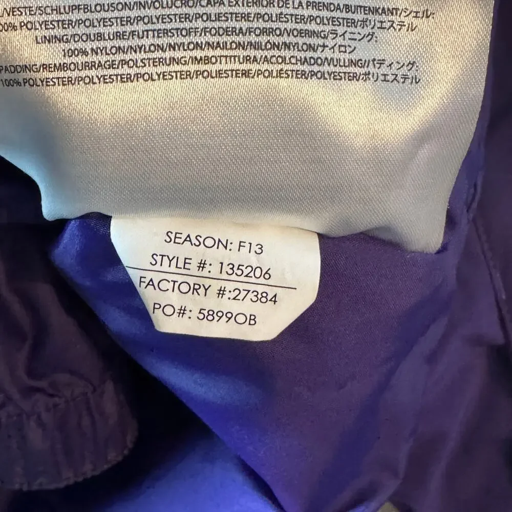 Spyder Jacket Youth 16 Purple Performance Ski Jacket Pockets Hood